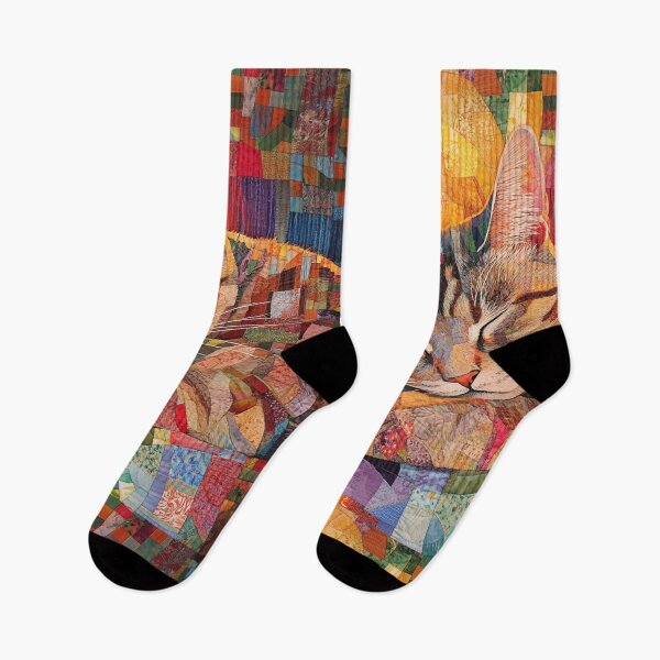 Item preview, Dreams of a Tabby Cat Quilt Like Pattern Design designed and sold by WitsandWonders.
