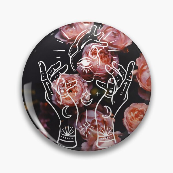 Item preview, Witch Beating Heart Dark Botanical Roses designed and sold by WildWoodlandWitch.