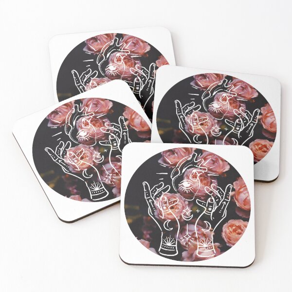 Item preview, Witch Beating Heart Dark Botanical Roses designed and sold by WildWoodlandWitch.