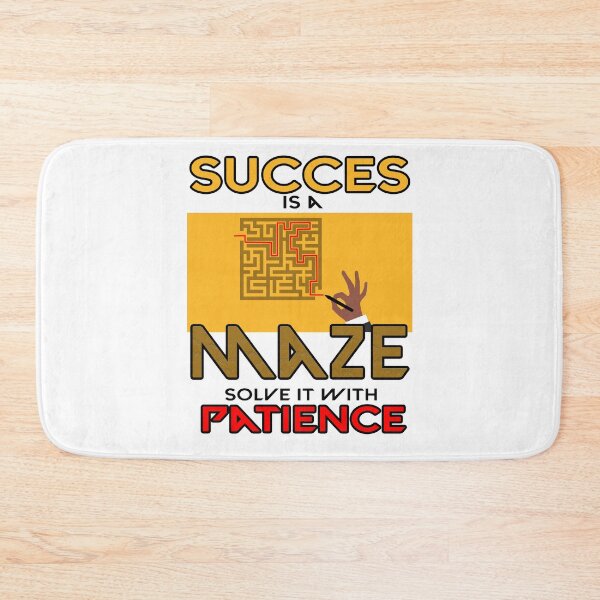 Item preview, Success and Patience - Inspirational Maze Quote Art designed and sold by koreatvtea.