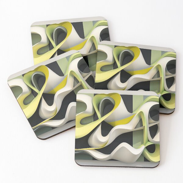 Item preview, Urban Art 3D Green and Yellow designed and sold by MaryFiore.