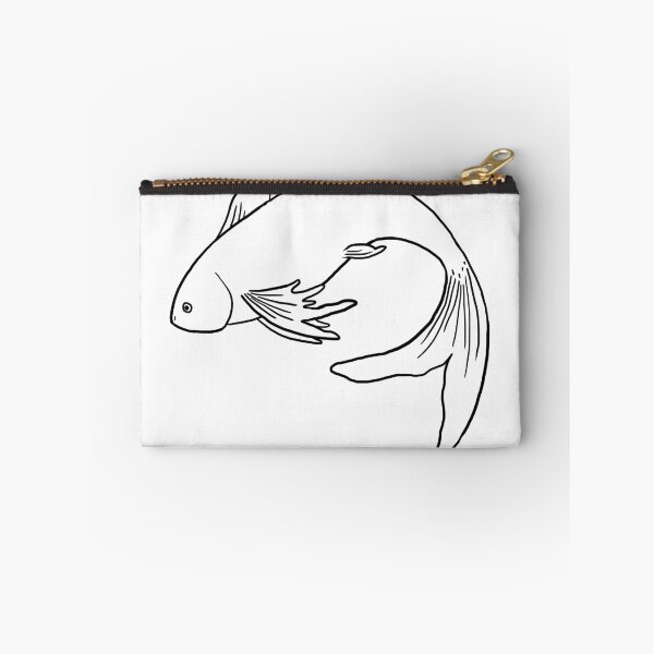Item preview, Frilled Fish - Black Outline designed and sold by Patchyfish.