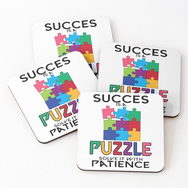 Item preview,  Success Puzzle Quote - Solve with Strategy - Motivational Art designed and sold by koreatvtea.