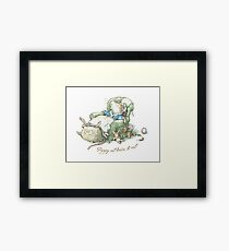 Brambly Hedge - Poppy sat down to rest Framed Print