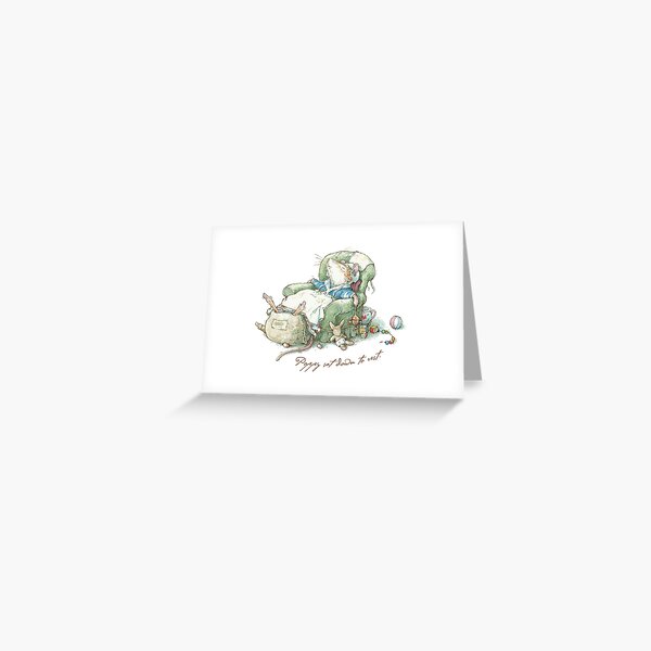 Brambly Hedge - Poppy sat down to rest Greeting Card