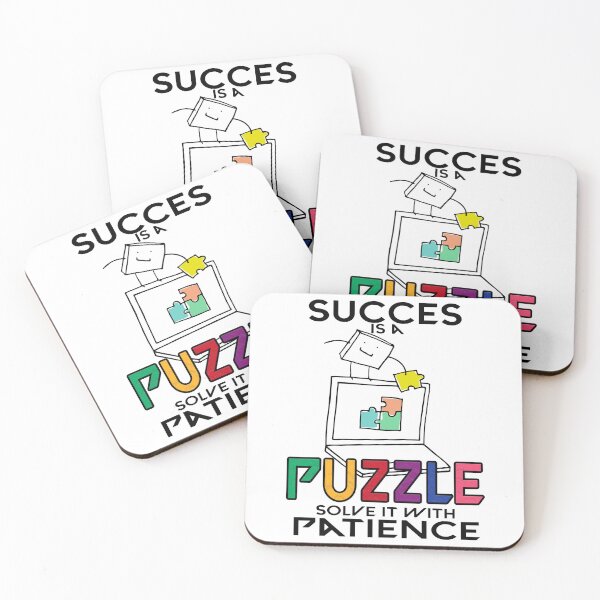 Item preview, Motivational Quote - Success is a Puzzle, Solve with Strategy designed and sold by koreatvtea.