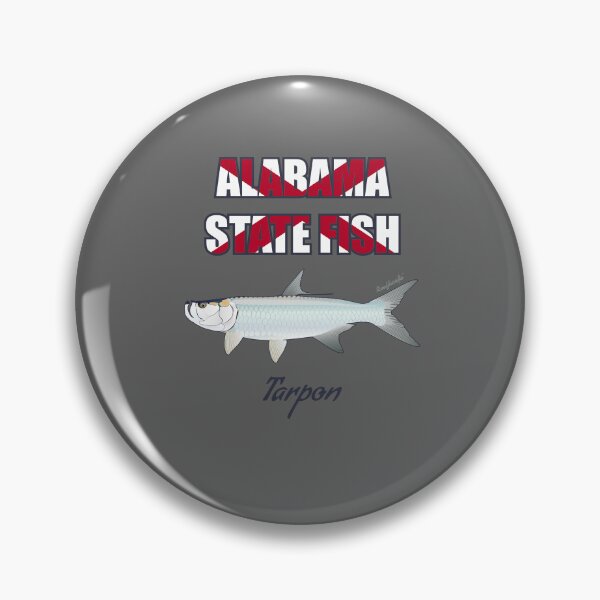 Item preview, Alabama State Saltwater Fish - Tarpon T-Shirt designed and sold by KaplanCrypto.