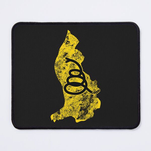Item preview, Distressed LIECHTENSTEIN   - Freedom Is The Superpower - Modern Minimal Gadsden Snake Flag - Dont Tread On Me design designed and sold by pelagio.