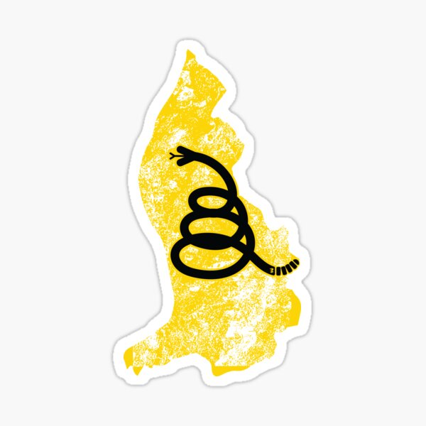 Item preview, Distressed LIECHTENSTEIN   - Freedom Is The Superpower - Modern Minimal Gadsden Snake Flag - Dont Tread On Me design designed and sold by pelagio.