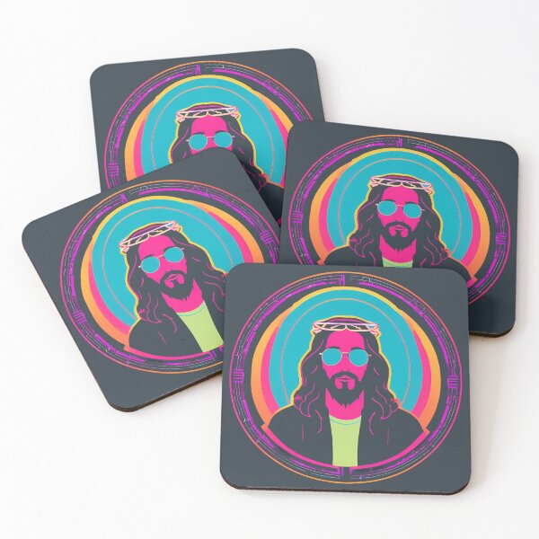 Item preview, Hip Jesus with Electric Halo Cyberpunk Art D37 designed and sold by pixelandcrafted.