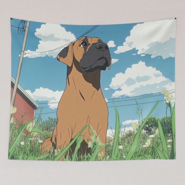 Item preview, Bullmastiff dog  | Anime style designed and sold by ComicsFactory.