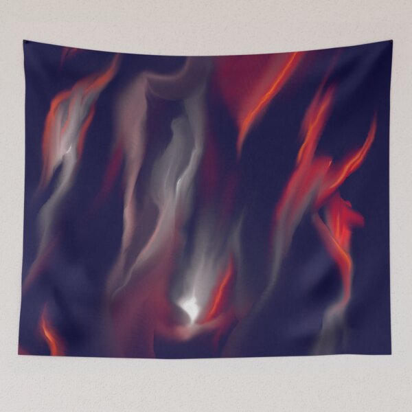 Item preview, abstract untitled blue indigo red designed and sold by Gabriel BOCQUAIRE.