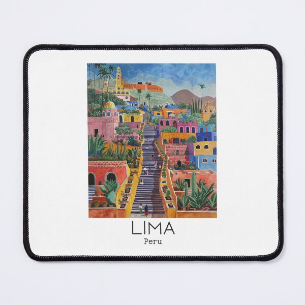 Item preview, A Vintage Travel Illustration of Lima - Peru  designed and sold by GoodOldVintage.