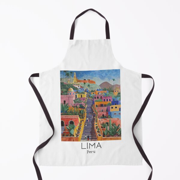 Item preview, A Vintage Travel Illustration of Lima - Peru  designed and sold by GoodOldVintage.