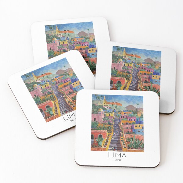 Item preview, A Vintage Travel Illustration of Lima - Peru  designed and sold by GoodOldVintage.