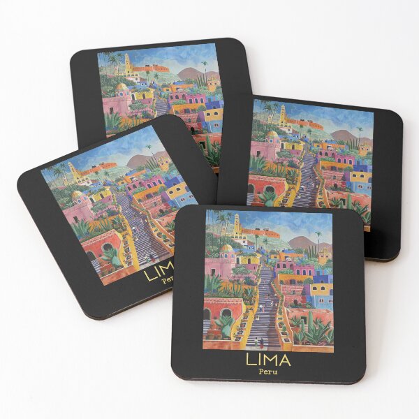 Item preview, A Vintage Travel Illustration of Lima - Peru  designed and sold by GoodOldVintage.