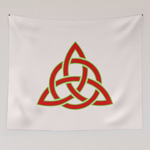 Item preview, Celtic Trinity Knot Red Green designed and sold by Jeallan Designs.