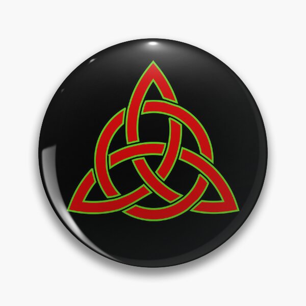 Item preview, Celtic Trinity Knot Red Green designed and sold by Jeallan Designs.