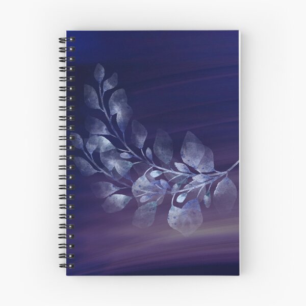 Artikelvorschau, Transparente Blätter und blauer Hintergrund mit Farbverlauf entworfen und verkauft von WhiteSoftPetals.