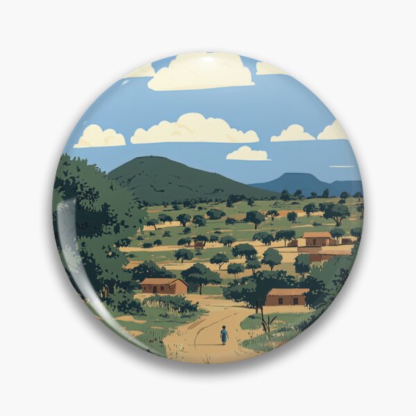 Item preview, Burkina Faso landscape | Anime style designed and sold by ComicsFactory.