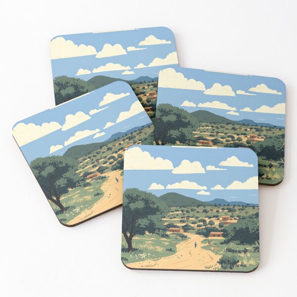 Item preview, Burkina Faso landscape | Anime style designed and sold by ComicsFactory.