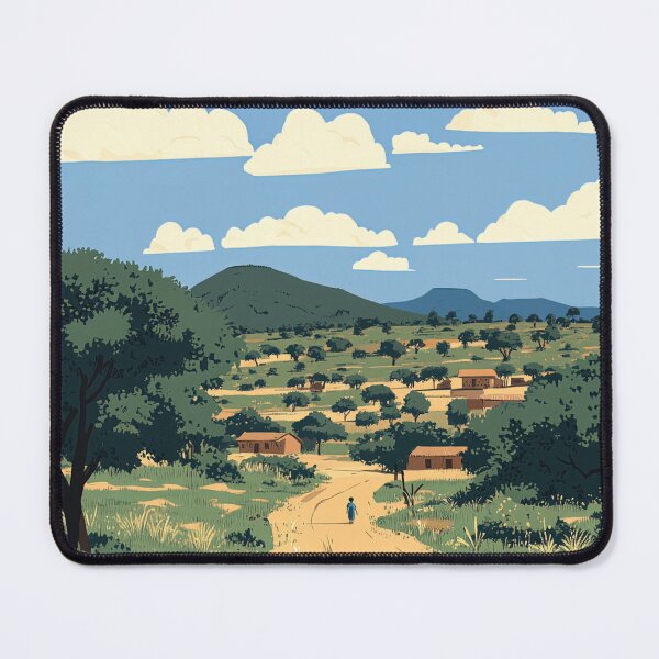 Item preview, Burkina Faso landscape | Anime style designed and sold by ComicsFactory.