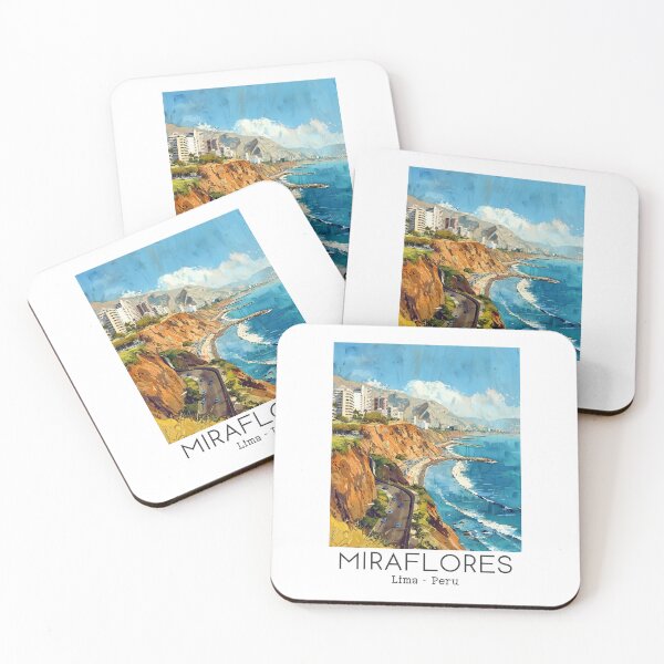 Item preview, A Vintage Travel Illustration of Miraflores District in Lima - Peru  designed and sold by GoodOldVintage.