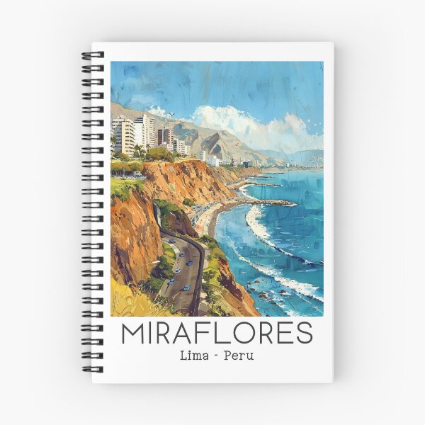 Item preview, A Vintage Travel Illustration of Miraflores District in Lima - Peru  designed and sold by GoodOldVintage.