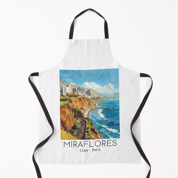 Item preview, A Vintage Travel Illustration of Miraflores District in Lima - Peru designed and sold by GoodOldVintage.