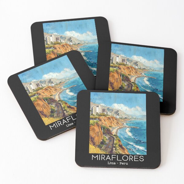 Item preview, A Vintage Travel Illustration of Miraflores District in Lima - Peru  designed and sold by GoodOldVintage.