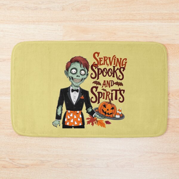 Item preview, Halloween Waiter Serving Spooks and Spirits designed and sold by MaateoDesign.