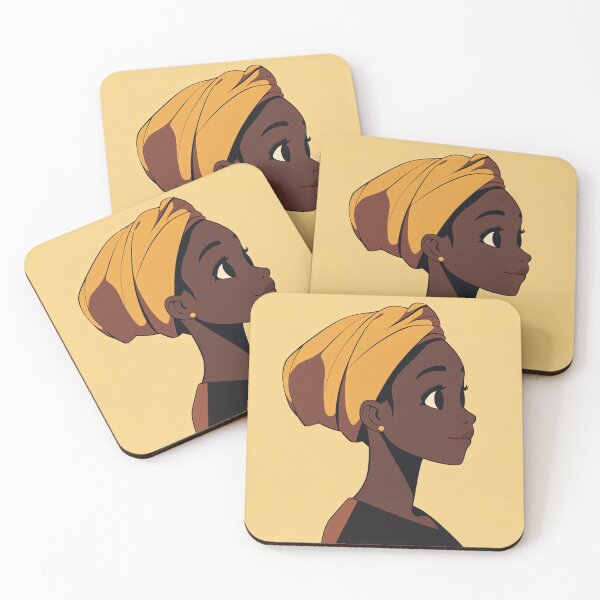 Item preview, Burkinabe woman | Anime style designed and sold by ComicsFactory.