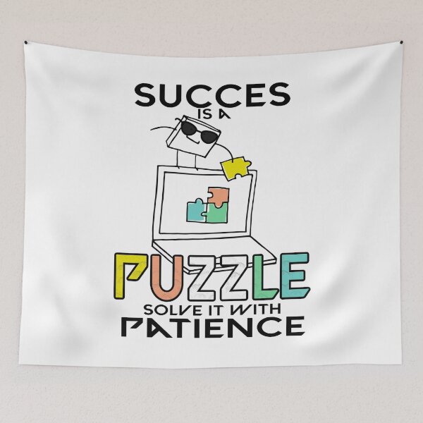 Item preview, Inspirational Quote on Success - Puzzle and Strategy Design designed and sold by koreatvtea.