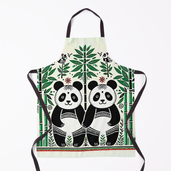 Item preview, painting of 2 pandas with bamboo forest designed and sold by MerryCrown.