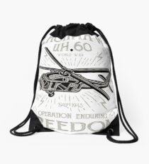 Helicopter Drawstring Bag