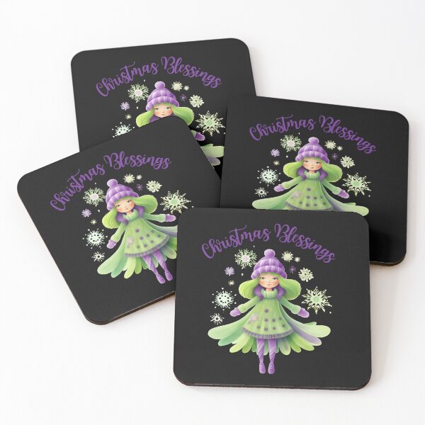 Item preview, Pastel Winter Fairy Christmas Blessings designed and sold by AlienOccupation.
