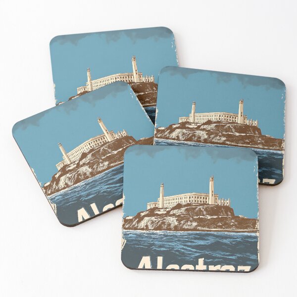 Item preview, Alcatraz Vintage Travel Poster designed and sold by Boddicca.