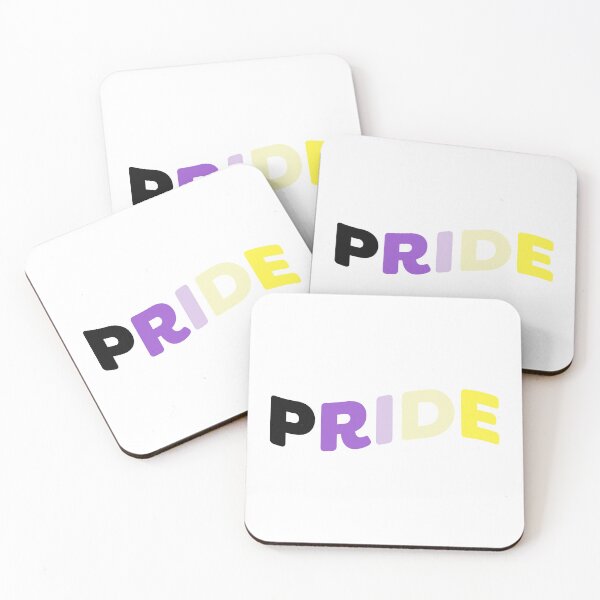 Item preview, PRIDE (curved) - Nonbinary designed and sold by Skyler Orion X.