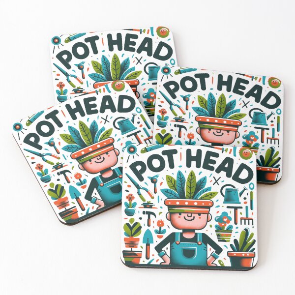 Item preview, 'POT HEAD' Funny Gnome Gardening Gift Idea designed and sold by RootedAvenueCo.