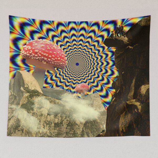 Item preview, Psychedelic mountain  designed and sold by PicturaCollage.