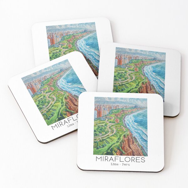 Item preview, A Vintage Travel Illustration of Miraflores District in Lima - Peru  designed and sold by GoodOldVintage.