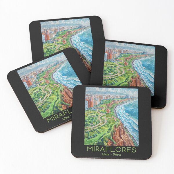 Item preview, A Vintage Travel Illustration of Miraflores District in Lima - Peru  designed and sold by GoodOldVintage.