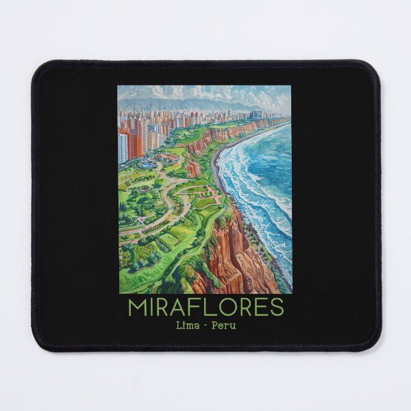 Item preview, A Vintage Travel Illustration of Miraflores District in Lima - Peru  designed and sold by GoodOldVintage.