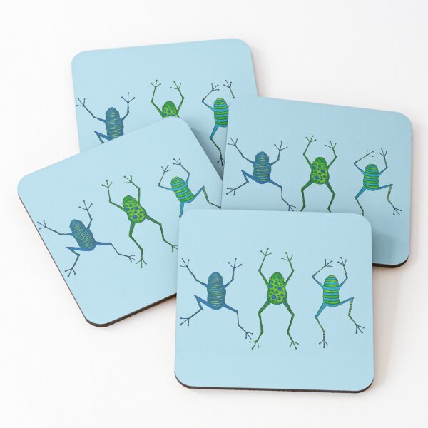 Item preview, Three Frogs Jumping for Joy  designed and sold by KakiDimock.