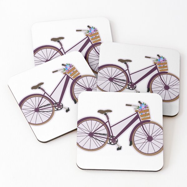 Item preview, Purple Bike with Flowers designed and sold by l9jacks.