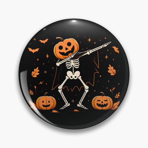 Item preview, Funny Halloween Dab Dancing Jack-O-Lantern designed and sold by CreepyCornerArt.