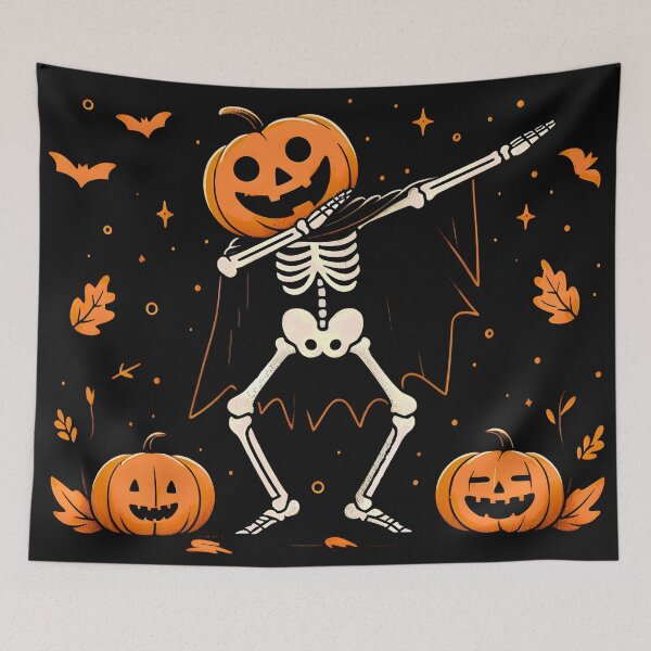 Item preview, Funny Halloween Dab Dancing Jack-O-Lantern designed and sold by CreepyCornerArt.