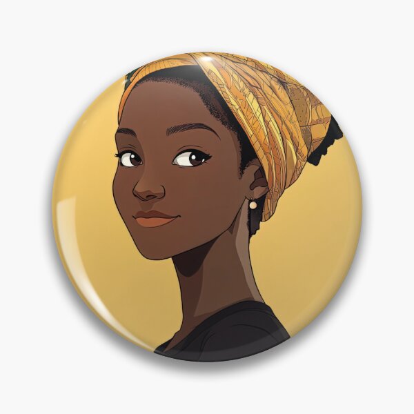 Item preview, Burundian woman | Anime style designed and sold by ComicsFactory.