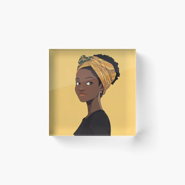 Item preview, Burundian woman | Anime style designed and sold by ComicsFactory.