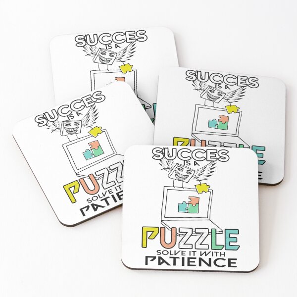 Item preview, trategy and Success - Puzzle Quote Motivational Art designed and sold by koreatvtea.